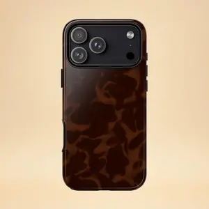 Tortoise Shell Phone Case – Monogram Design – iPhone – Gift for Her