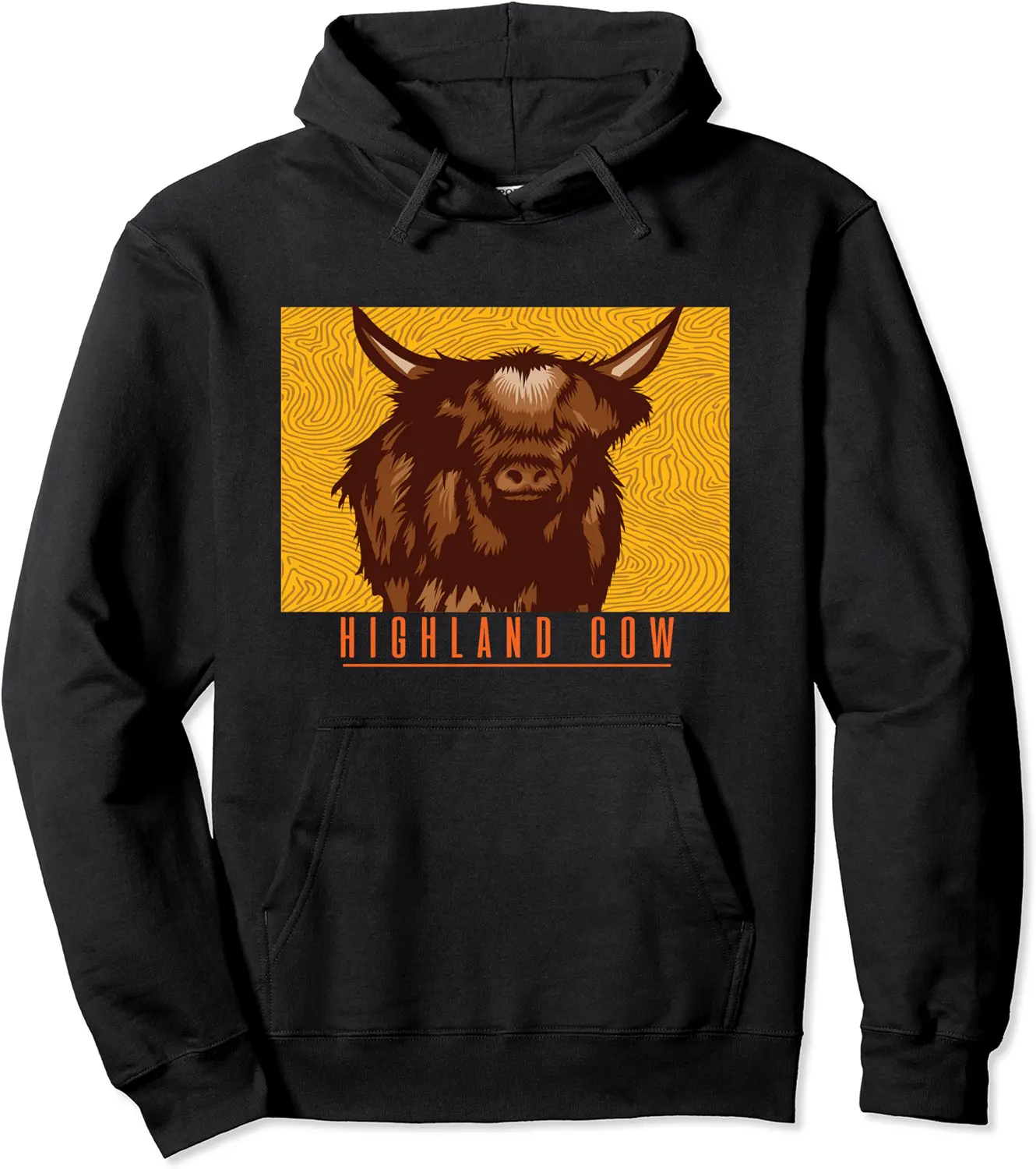 Scottish Highland Cattle Hairy Cow Pullover Hoodie - Andrewzhang Shop 62B09LC1JZRQ