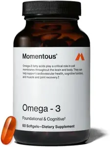 Omega-3 Fish Oil - High-Potency EPA & DHA Supplement for Men & Women - Supports Heart, Joint, & Brain Health - NSF Certified for Sport - Non-GMO - Gluten-Free - 1,600 mg - 30 Servings