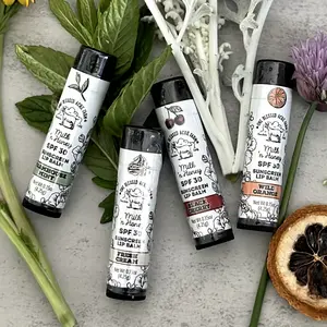 One Blessed Acre Farm Goat Milk Lip Balm 0.15oz Chapstick Sun Shield Lips Assorted Flavors  Gentle Nourishing Fruit Flavor Lipcare Dry Lips Skincare Cherry Cream