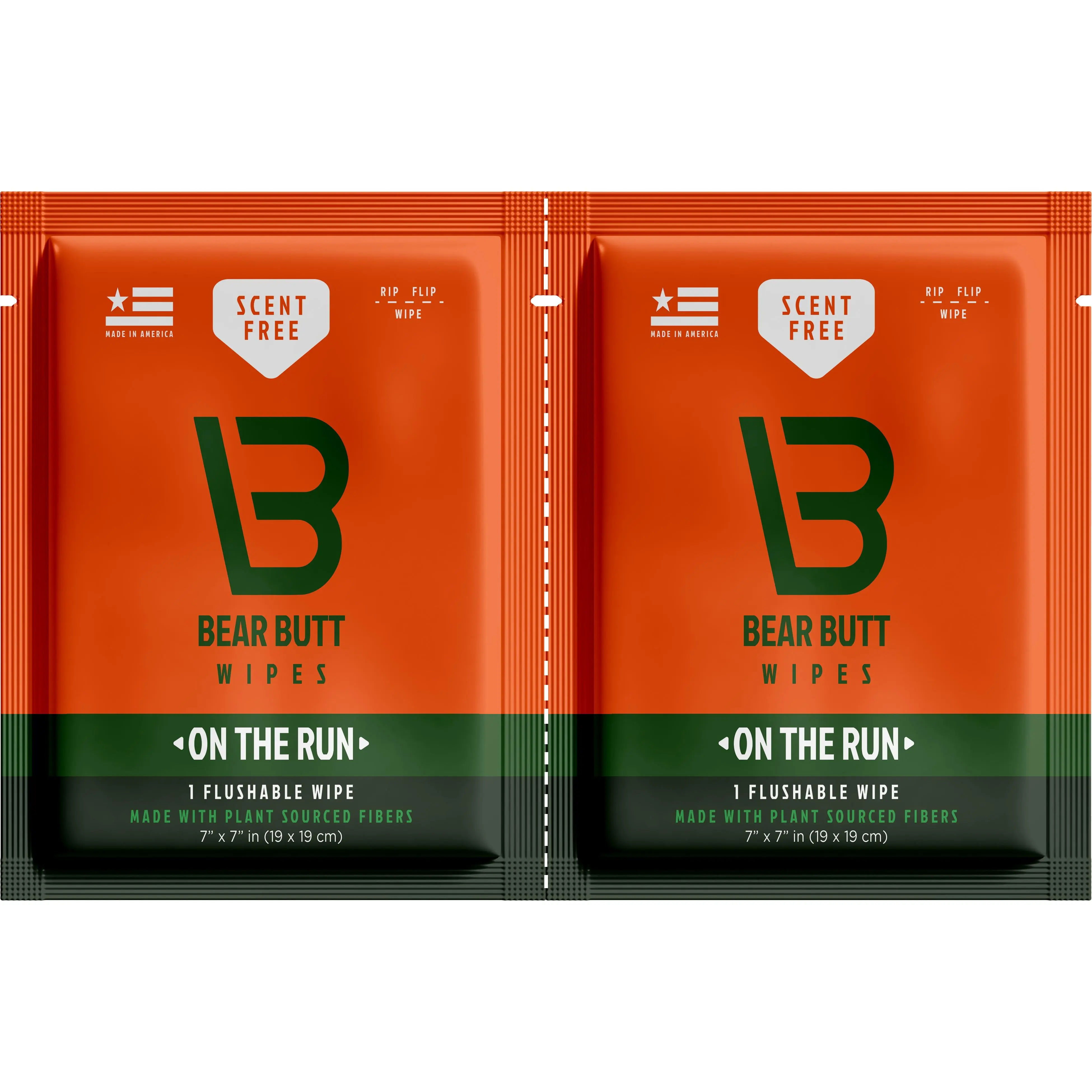 Bear Butt Wipes - 2-up Singles