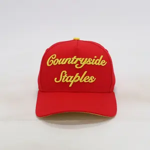 Countryside Staples Signature Everyday Cardinal Red & Gold Hat