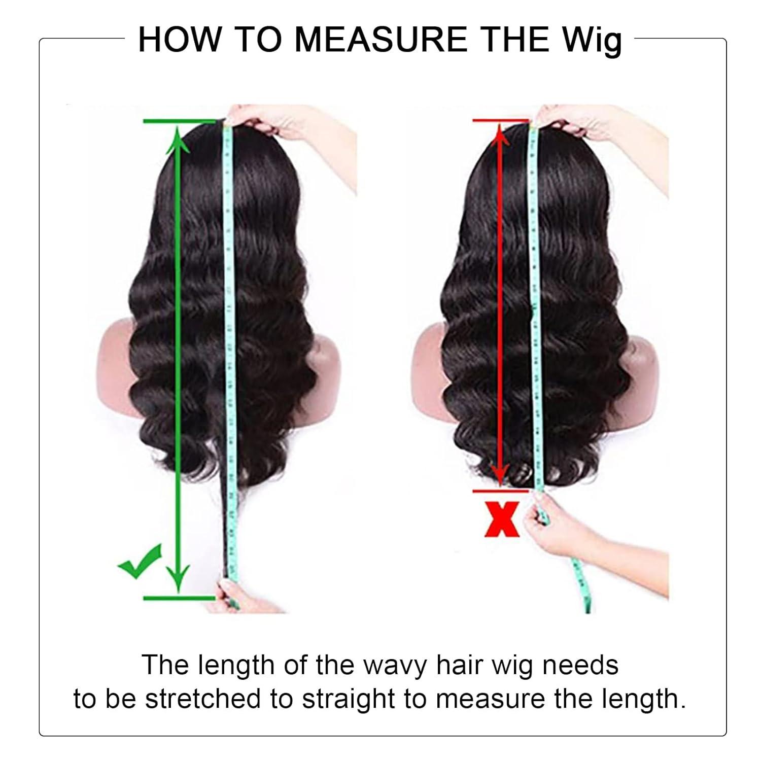 MYLOCKME Drawstring Wig 13x4 Body Wave Lace Frontal Wig Brazilian Glueless Lace Wig No Glue Pre-cut Frontal Wig For Beginners