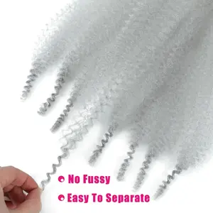 Springy Afro Twist Hair 24 Inch 3 Packs Clip - Pre-Fluffed & Pre-Separated Hair Extensions for Soft Locks Curly Hair natural, #wiglife, #haritransformation, #wigstyle, #wiginsop, #wigaddict, #wigoftheday, #wigtutorial, #wiglove, #wigfam