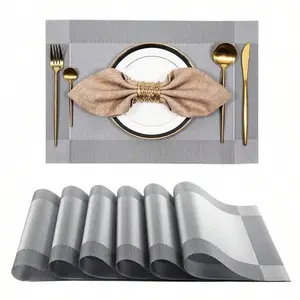 Plaid Pattern Placemat, Counts Waterproof Washable Placemat, Dining Room Party Kitchen Table Decoration, Anti-scalding Dinner Coffee Cup Mat, Coasters