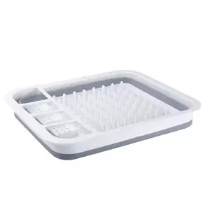 Collapsible Folding Drain Basket, Multi-Functional Kitchen Bowl Rack, Sink Storage Organizer, Space-Saving Design, Easy to Use