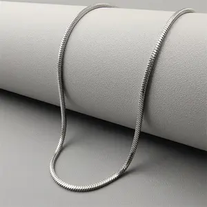 Trendy Snake Chain Necklace, Minimalist & Versatile for Daily, Party & Gift Giving