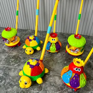 Kids Push Walking Toy with Rotating Wings & Bell, Durable Plastic, Outdoor Play, Skill Development, Christmas/birthday Gift