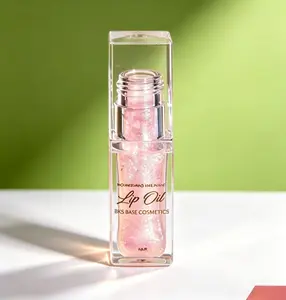 BossUp Glitter Lip Oil - Cherry & Clear 6ML Lightweight Sheer Lip Gloss for Hydration, Plumping, Beauty & Personal Care Makeup