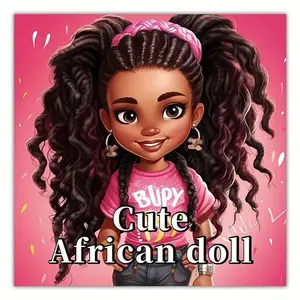 Cartoon Girl Pattern Coloring Book, 22 Pages Coloring Book, Gift for Birthday Party, Drawing Art Book