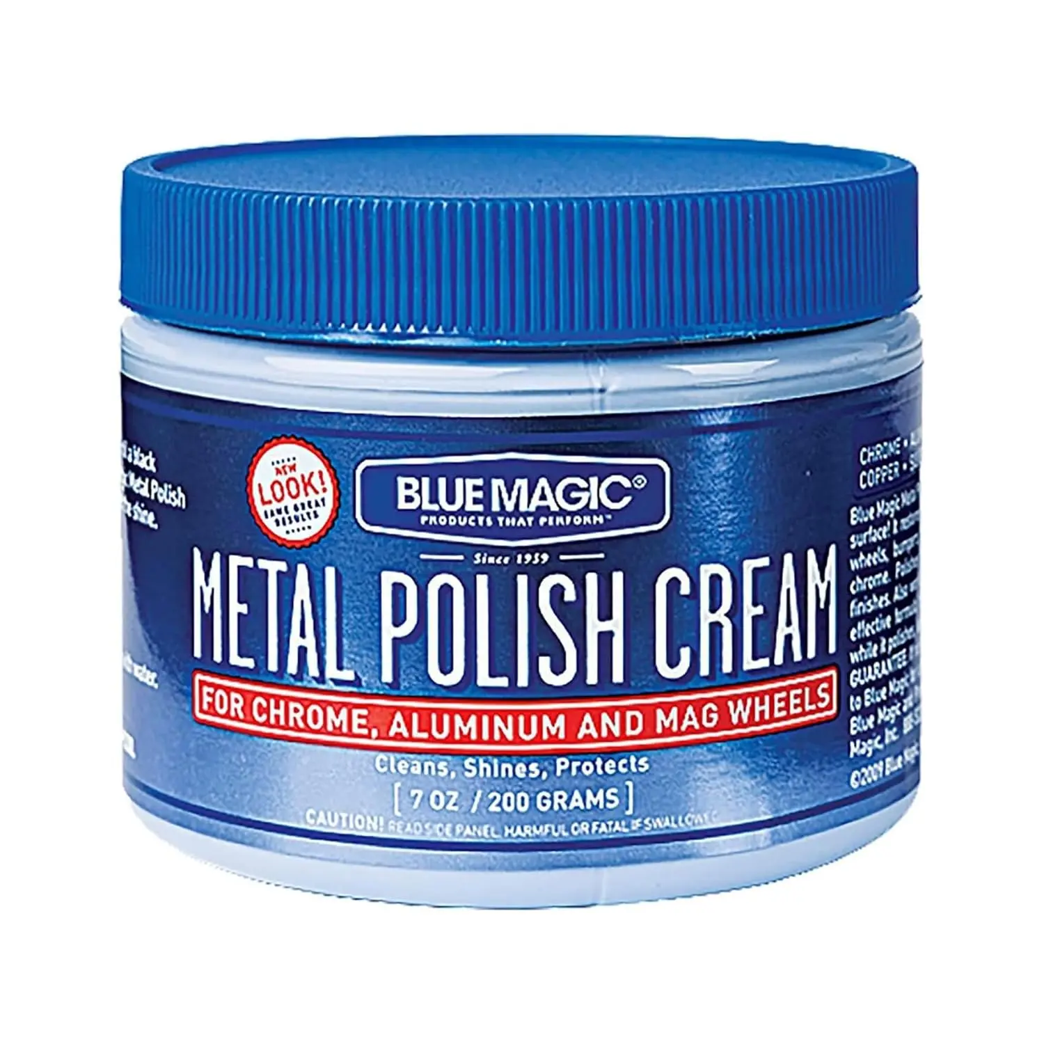 Blue Magic 400 Metal Polish Cream Non-Abrasive Tarnish and Oxidation Remover for Chrome, Aluminium, Brass, Copper, Sterling Silver and Stainless Steel, 7 oz., Pack of 1 Household