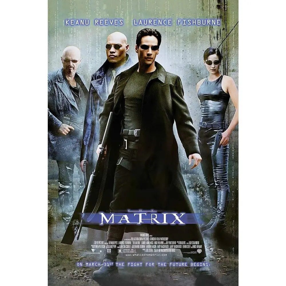 The Matrix Movie Poster US Version 24x36 The Matrix Movie Poster US Version 24x36