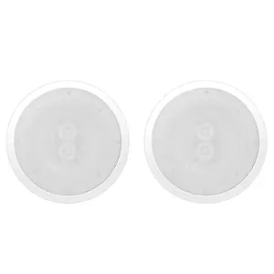 Pyle 6.5 Inch 300W Home Audio In-Ceiling or Outdoor Speaker Waterproof (2 Pack)