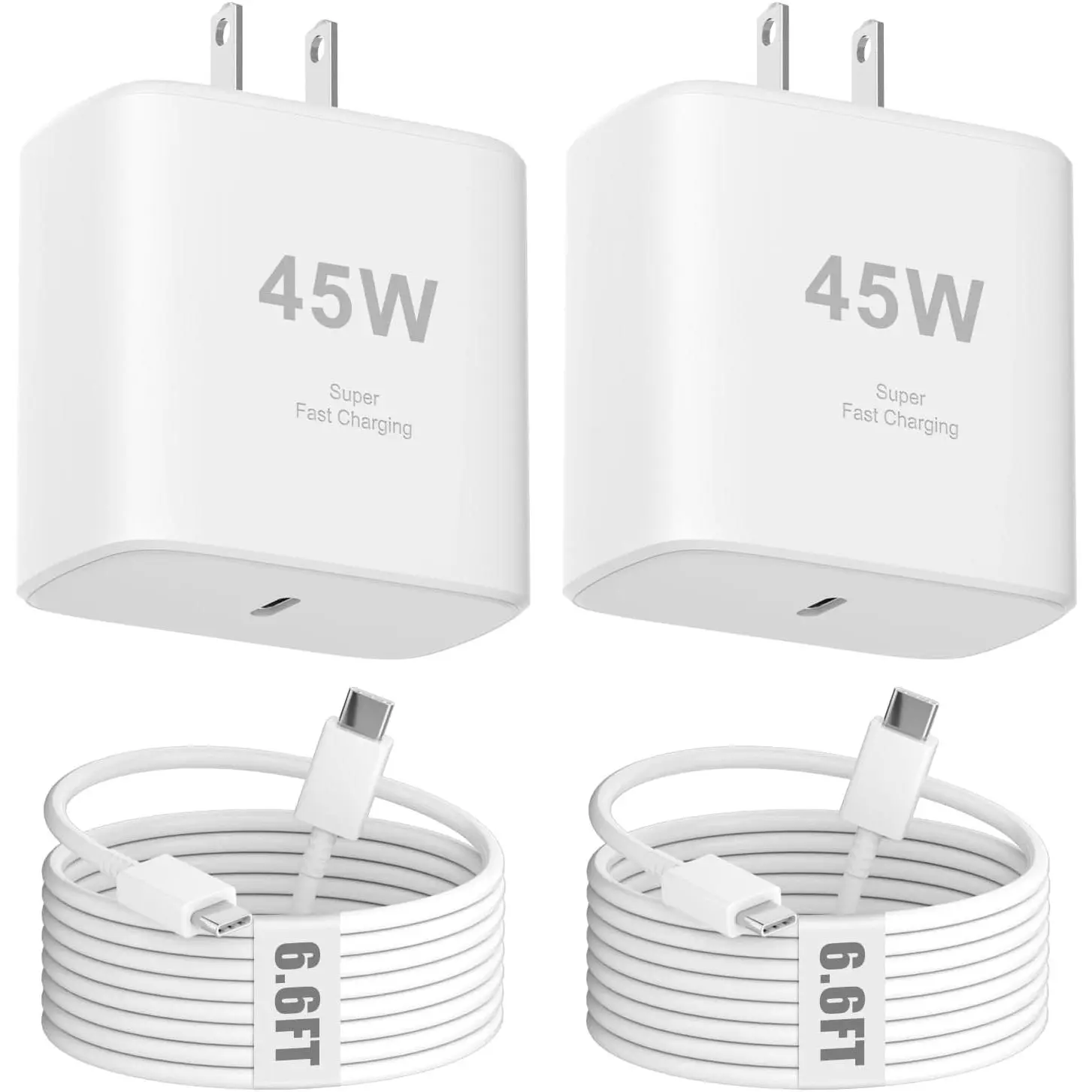 45W i-Phone 16 Charger Fast , USB C i Phone 16 Pro Max Charger Block with 6FT Long C Chargers Fast  Cord  for IP Hone 16/16 Pro/16 Pro Max/16 Plus,15/15 P ro/15 Pro Max/15 Plus