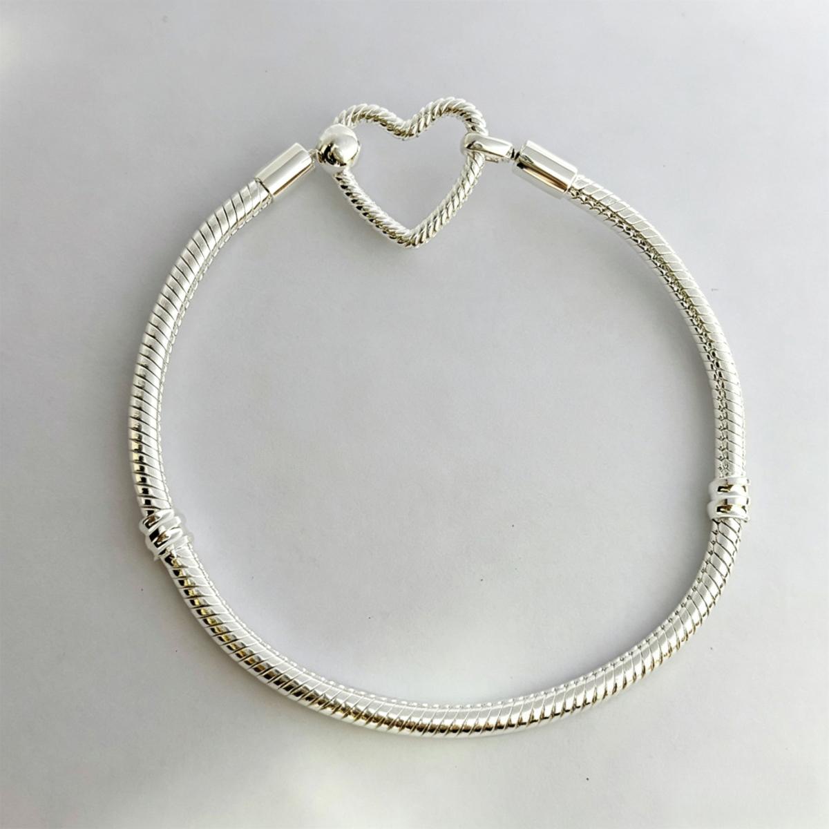 Valentine TO Heart Snake Chain DIY Bracelet