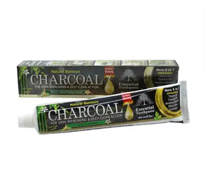 Organic Bamboo Charcoal Whitening Toothpaste | Natural Deep Clean & Fresh Breath (6.5 oz)