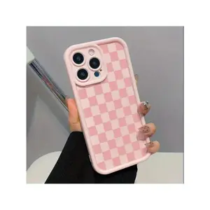 Checkerboard Pattern Phone Case, Anti-Drop Cellphone Protective Case, Total Protective Shockproof Mobile Phone Cover For IPhone 11 12 13 14 15 16 Pro Max