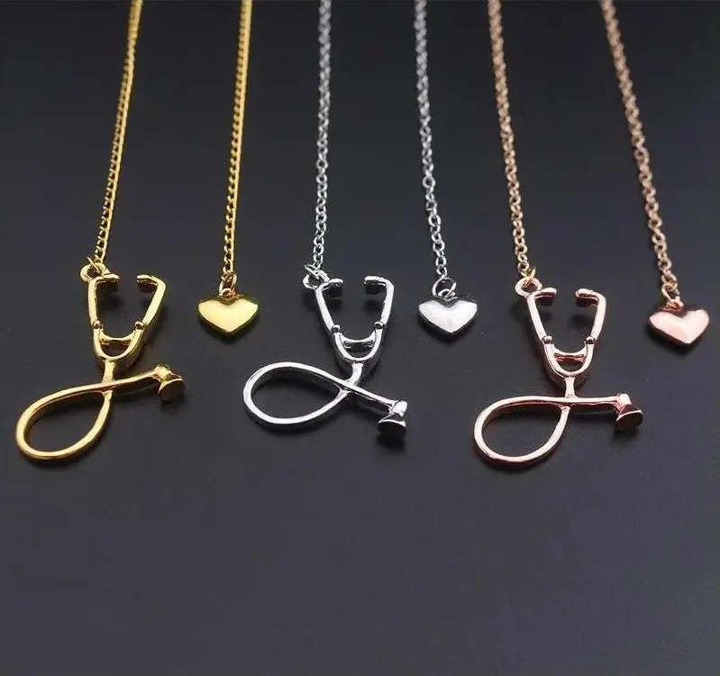 Heart Stethoscope Necklace, Great for Doctor, Nurse, Med Student, Gift