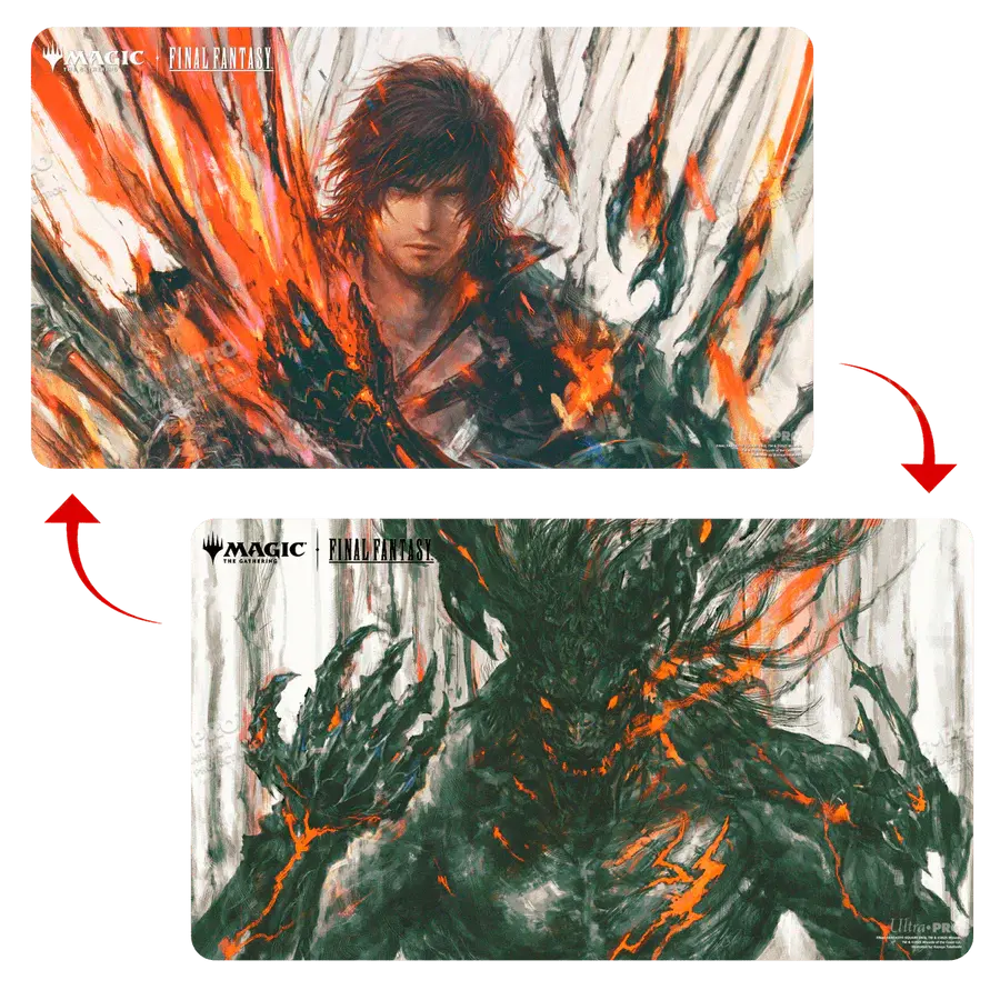 Ultra PRO Final Fantasy Playmat - Clive, Ifrit's Dominant / Ifrit, Warden of Inferno (Double Sided)