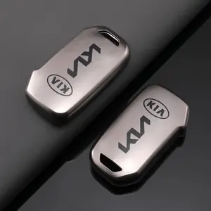 Kia Car Key Case Cover Shell, Compatible with Sportage R Gt Stinger Sorento Ceed Cerato Forte Niro Soul Telluride, Protective Accessory, Car Key Protector
