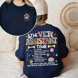 Personalized Vet Assistant Sweatshirt, In My Vet Tech Era Shirt, Vet School Sweatshirt, Gift For Veterinarian, Vet Tech Sweatshirt, Dog Lover Gift