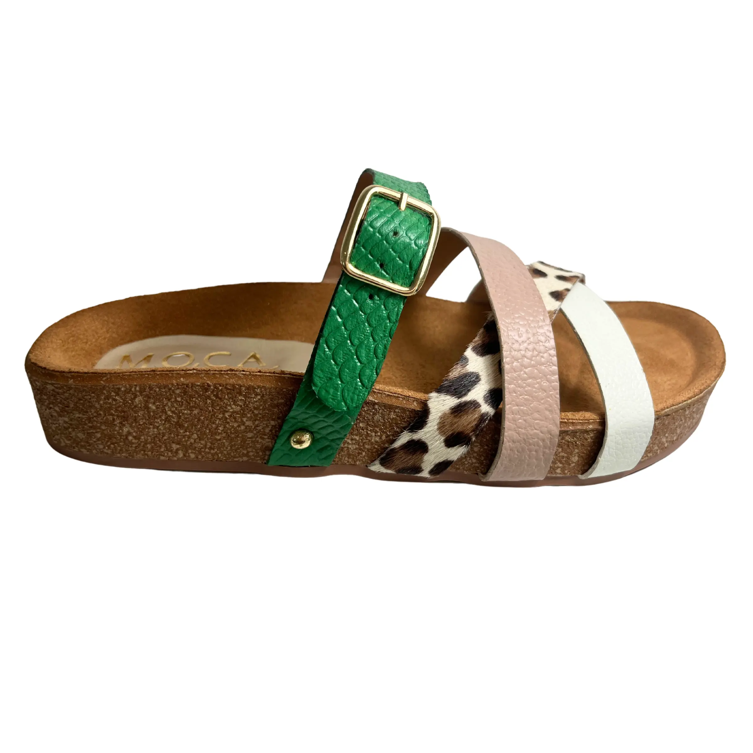 Green Slide Sandals | Boston