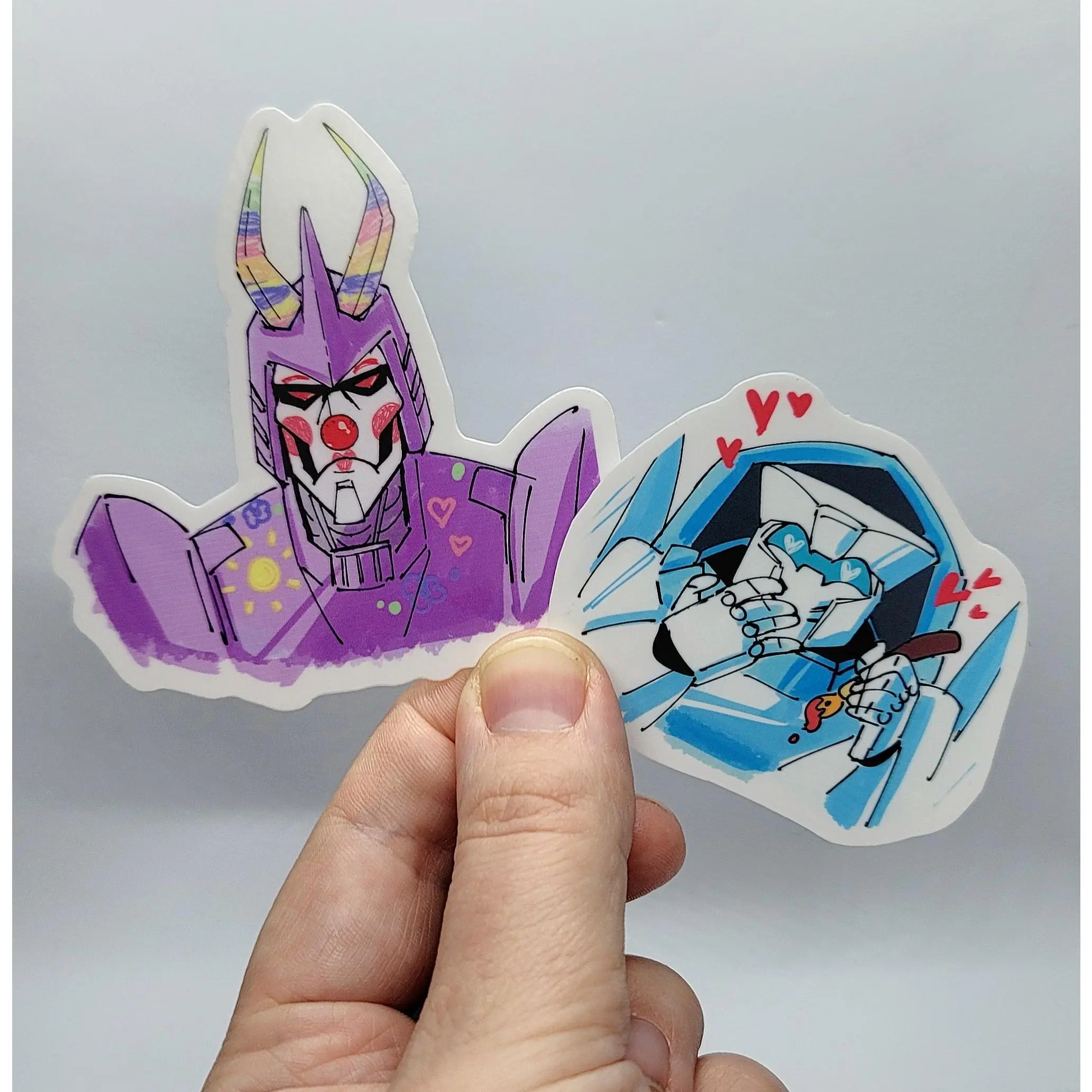 Tailgate and Cyclonus Cygate TF MTMTE Stickers Decor Decorative