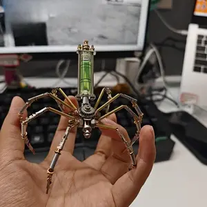 DIY Mechanical Steampunk Spider Model Kit, High-Difficulty Handmade Art Craft, Perfect Gift for Holidays, No Batteries or Glue Included