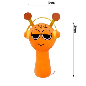 Adorable Multi‑Color Sprunki Game Plushies, Sound‑Free Novelty Hanging Dolls