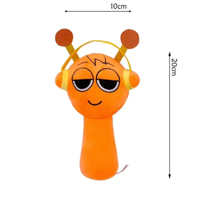 Adorable Multi‑Color Sprunki Game Plushies, Sound‑Free Novelty Hanging Dolls
