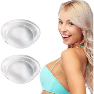 Silicone Bra Inserts Large Bra Inserts Silicone Add 2 Cup Size Bra Padding Bust Enhancer Transparent Color