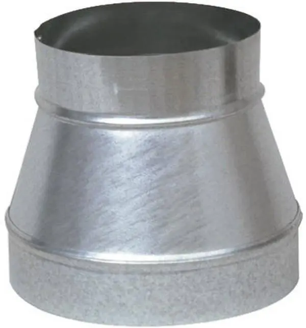 GV0798 Galvanized Tapered Pipe Transition Fitting - 10x8 in. Reducer & Increaser for Mechanical Hardware Applications, Pipe Transitions, Tapered Shape