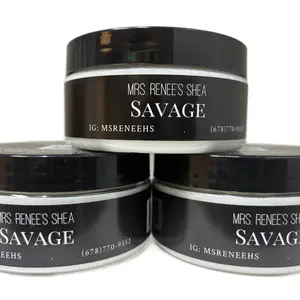 Mrs. Renee’s Shea: Savage 8 oz Whipped Butter with Long-Lasting Scent, Gluten-Free, Paraben-Free, and Preservative-Free for Skincare and Fragrance