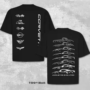 Vintage Generations Corvette C2 C3 C4 C3 C6 C7 C8 Graphic Tee, Retro 90s Classic Muscle Car Trio Shirt, Legendary American Sportscar Oversized Streetwear, 90s Bootleg Aesthetic Heavyweight Cotton T-Shir, Cool Gift for Garage Enthusiasts & Racing Fans