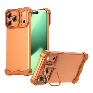Vibrant iPhone Case Series, Ultra-Thin Aluminum Alloy Back Frame, Lightweight Heat Dissipation Shell, Minimalist Design