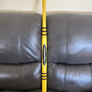 Custom Yellow Crayon Wiffle Ball Bat - Unique Design and Color Choice