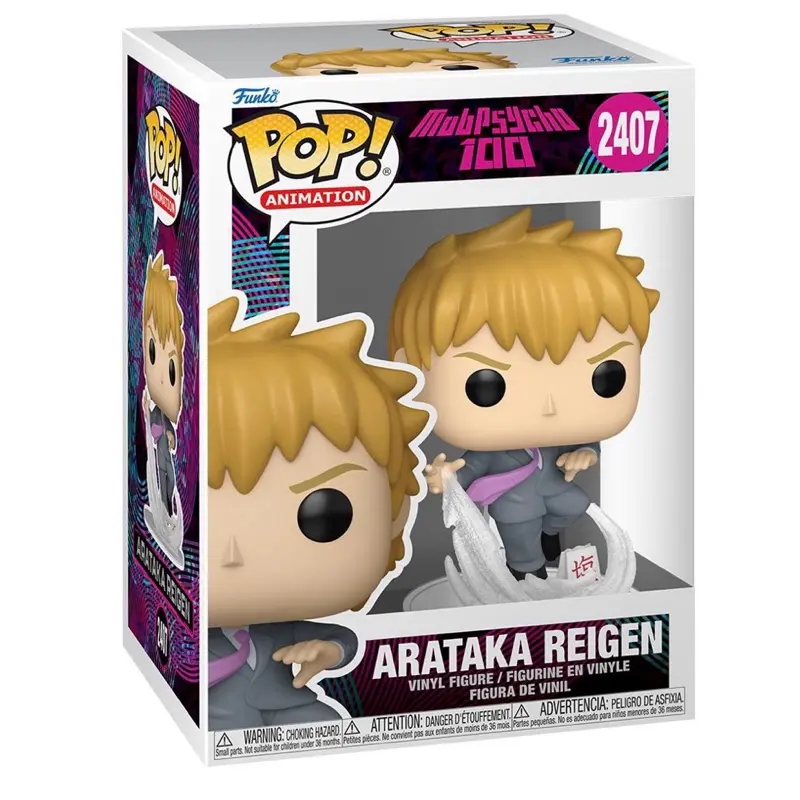 Anime Funko Pop! Arataka Reigen #2407 (Mob Psycho 100) Anime Collectible Vinyl Figure