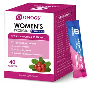 Women's Probiotic Supplement - 120 Billion CFUs, 18 Strains with 3 Prebiotics & Cranberry Extract - Supports Digestive Gut Immune & Vaginal Health - Probiotic for Women