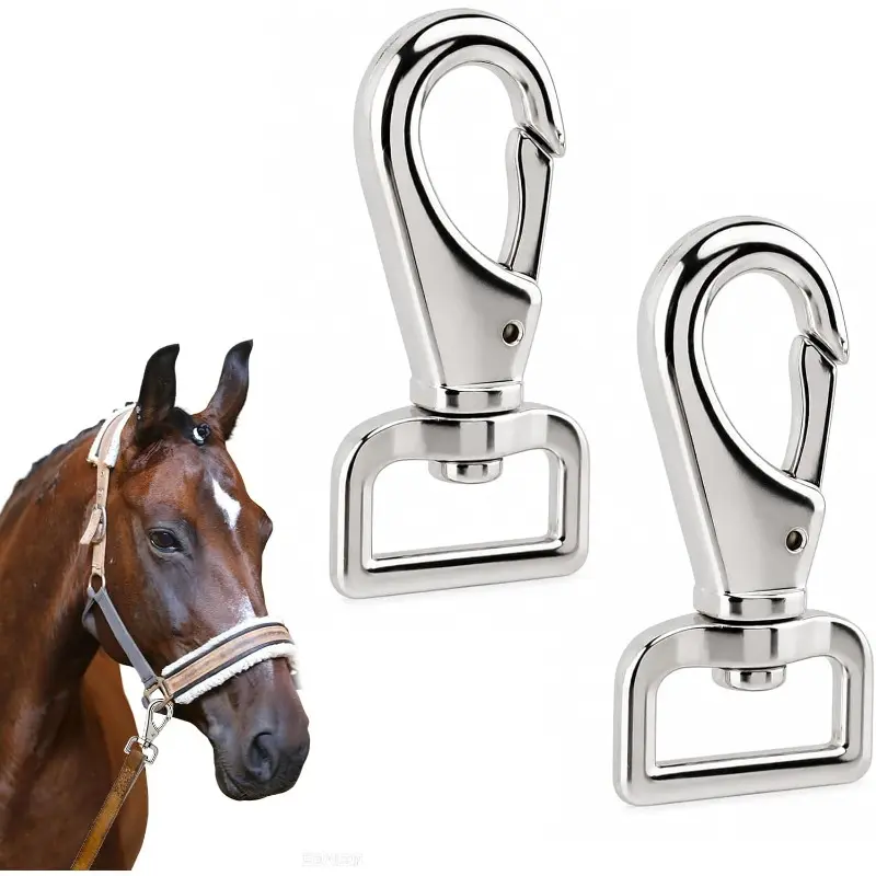 2pcs Heavy Duty Swivel Snap Hooks with Trigger & Swivel Eye Bolt Snaps - Rotating Bolt Suitable for Horse Dog Leash, Harness, Pet Collar, for,, Tethering - Trigger Hook for Leash