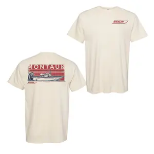 Boston Whaler Classic Soft Cotton Crewneck TShirt 2 Sides Menswear Top