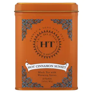 Harney & Sons HT Tea Blends, Hot Cinnamon Sunset, 20 Tea Sachets, 1.4 oz (40 g) Harney & Sons HT Tea Blends, Hot Cinnamon Sunset, 20 Tea Sachets, 1.4 oz (40 g)