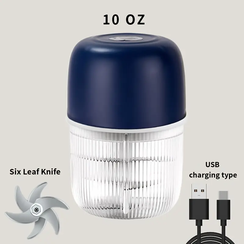 1 or 2 electric garlic crushers, USB rechargeable, 6-blade electric garlic grinder, electric vegetable chopper, electric vegetable cutter. One-handed automatic operation, convenient and fast - the perfect choice for your kitchen.