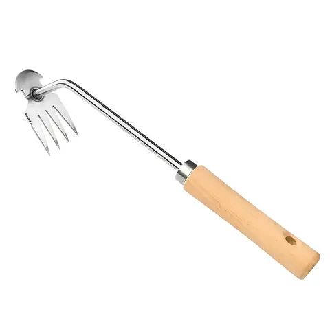 Upgraded Weed Puller Tool,Weeding Artifact Uprooting Weeding Tool Dual Purpose Manual Hand Weeders Tool for Gardening Vegetable Backyard Farm Planting(Wooden Handle)