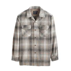 Tall Board Shirt Grey Mix/Tan Mix Plaid 24'