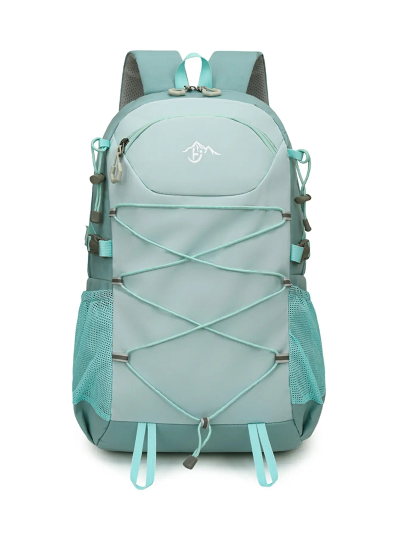 New Reflective Outdoor Backpack, Lightweight Waterproof Hiking Bag, Adjustable Chest Strap, Breathable Back Pad, Unisex Travel Backpack
