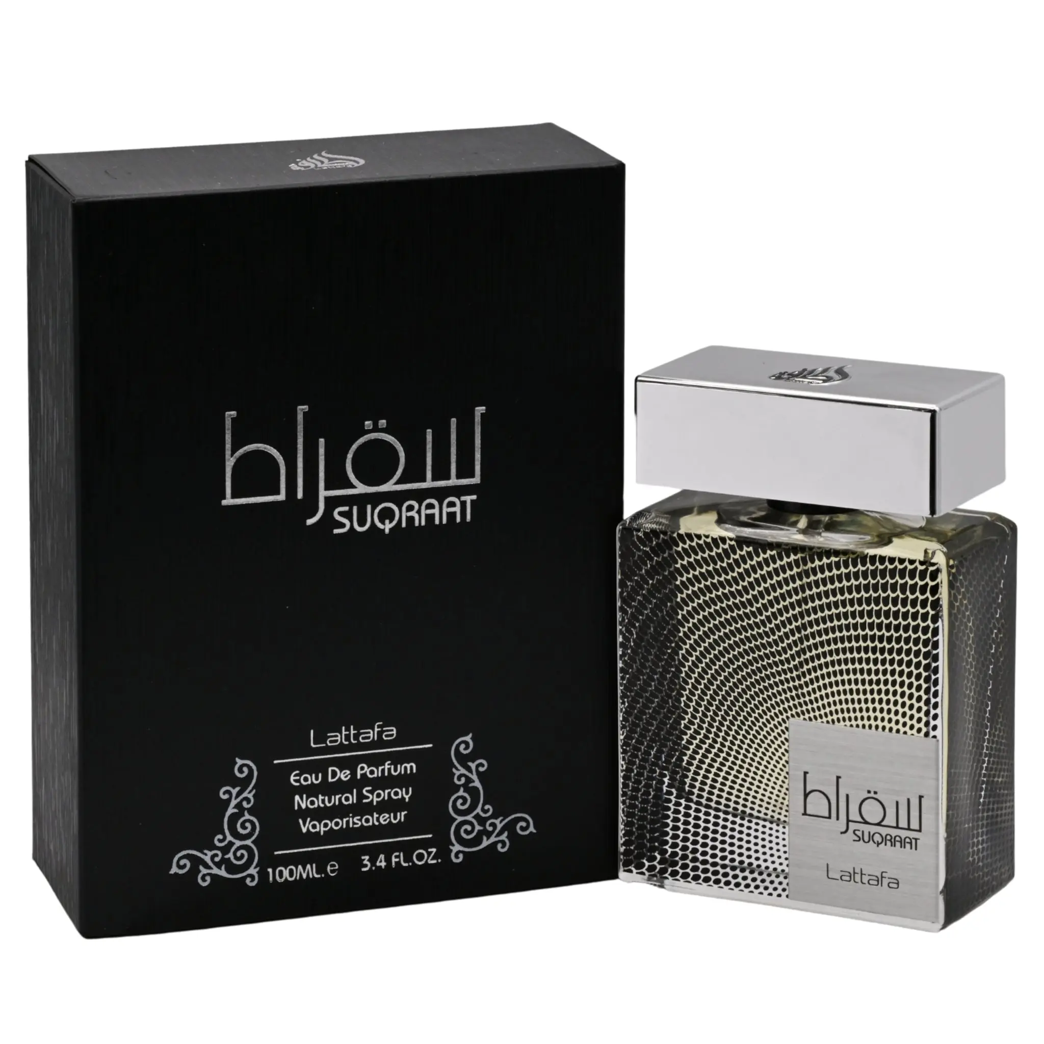 Lattafa Suqraat Eau de Parfum - Nature Unisex Fragrance Aromatic Spray, Contains Aerosol, Ginger-Lavender Top Notes, Musk Base Notes, 3.4 fl oz