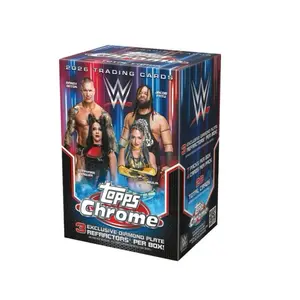 Topps WWE 2026 Trading Cards - 3 Exclusive Diamond Plate Refractors Per Box - Collectible Sports Cards for Fans
