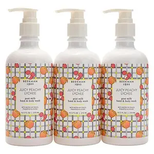Beekman 1802 3-pack Goat Milk Hand & Body Wash - Peach Lychee