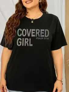 【Plus Size】Lightweight Cooling Active Tee Top Summer Fit Suits Black Casual Covered Style Fabric Soft