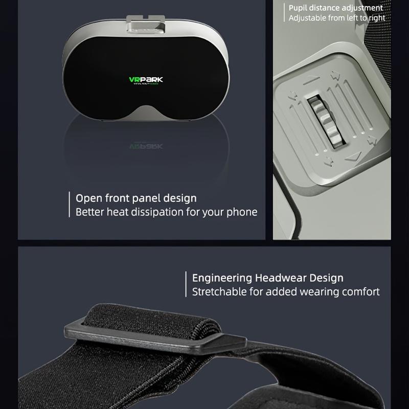 4K Smart VR Headset - IMAX 3D Theater Experience! Adjustable IPD & Focus, Perfect Couple Gift for Movies & Games